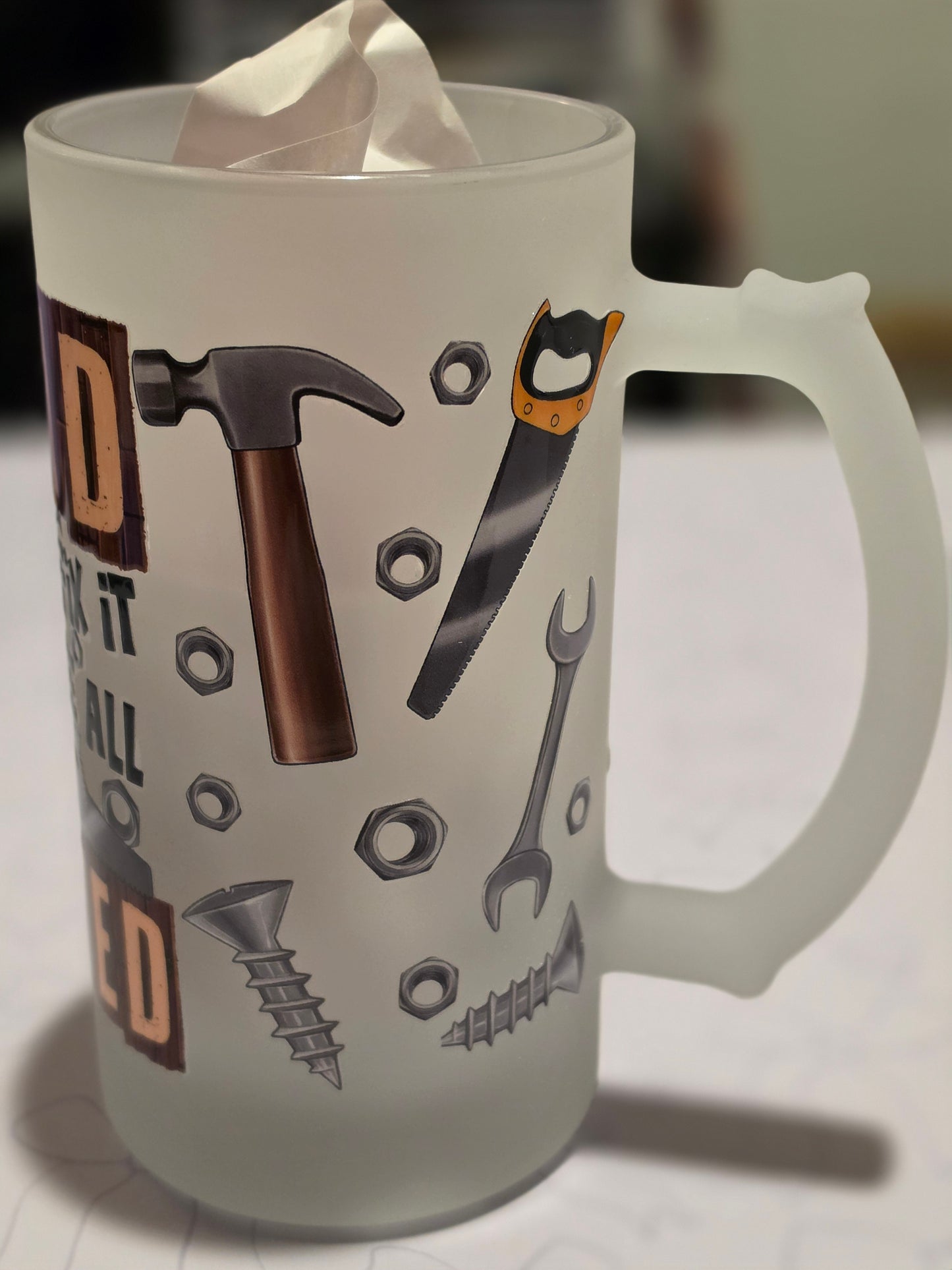 If DAD Can't Fix It We're All SCREWED Frosted Mug