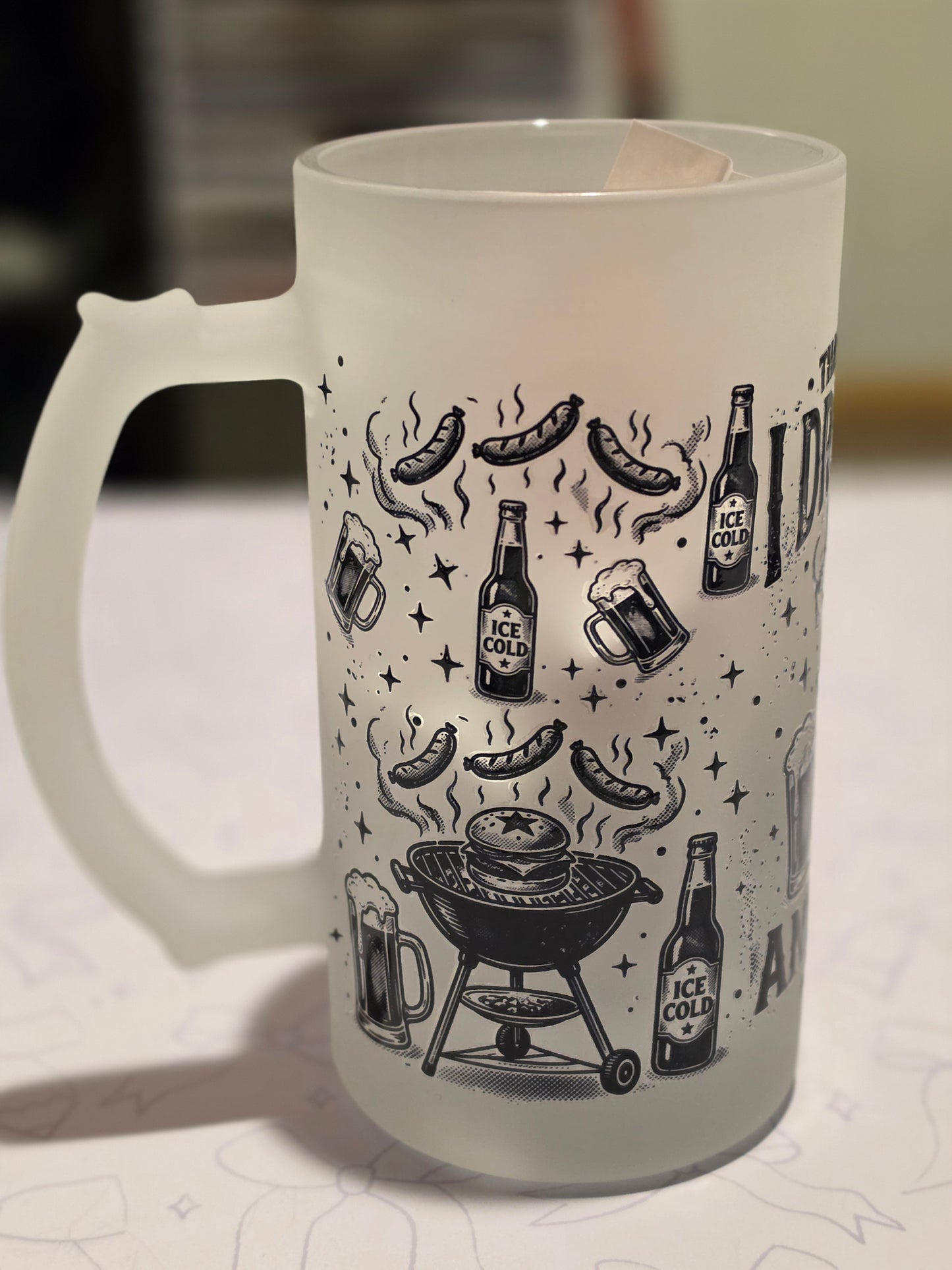 That's What I Do I Drink Beer AND I Grill Things Frosted Mug