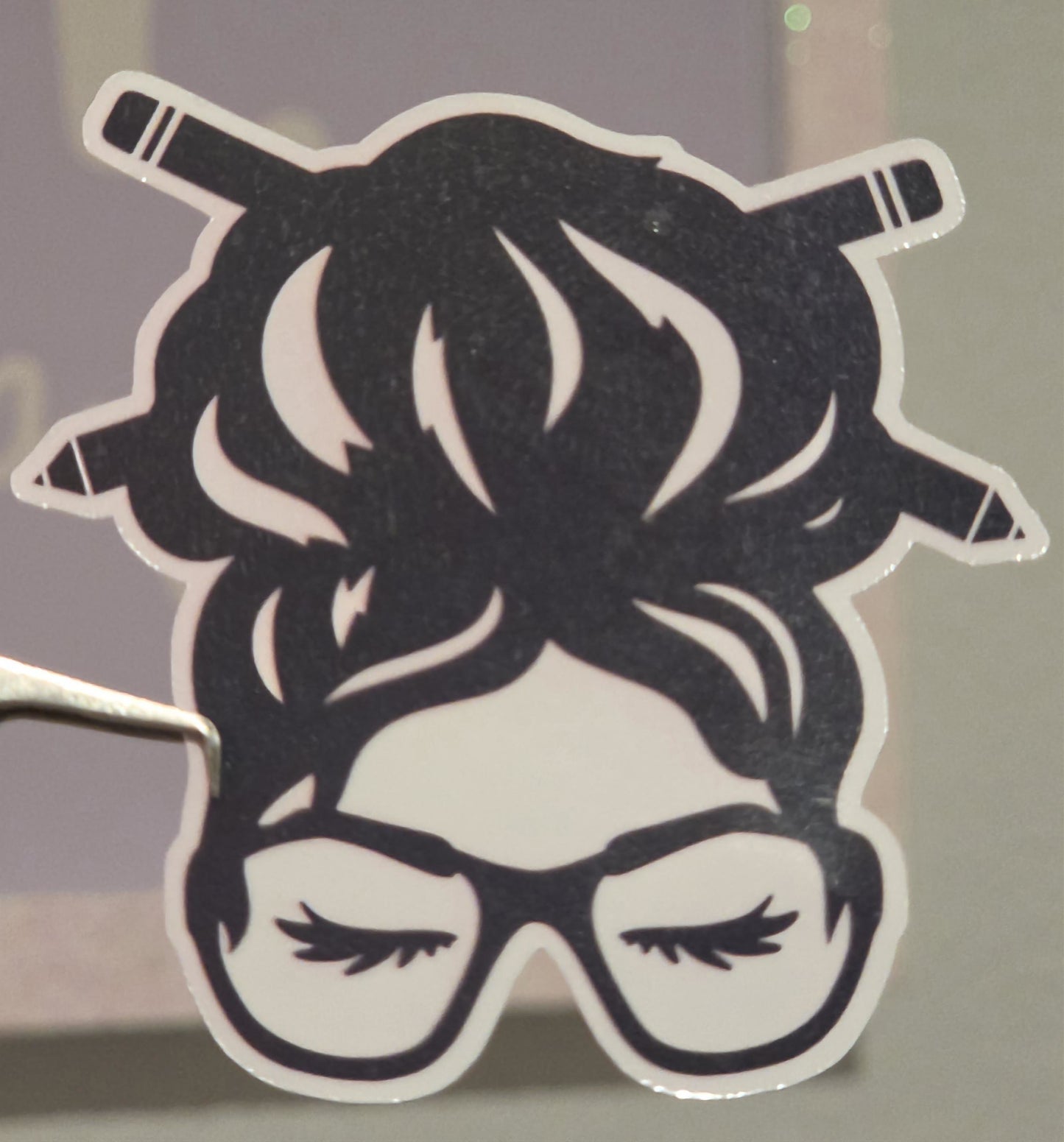Messy bun teacher day