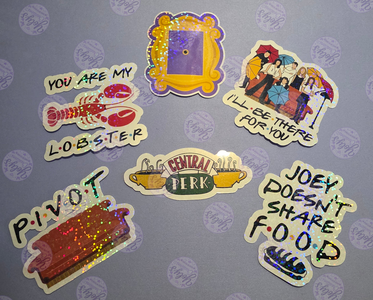 Friends holographic bundle stickers
