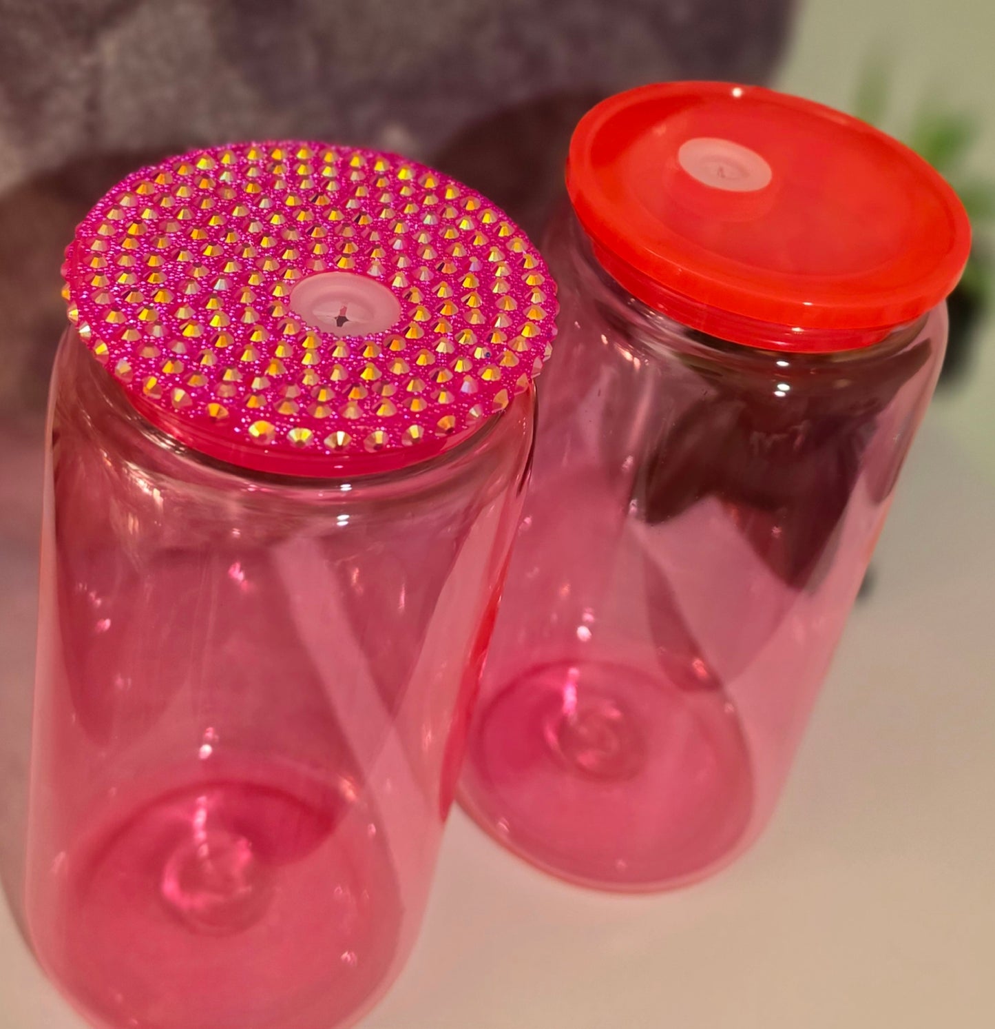 Bling Plastic lids