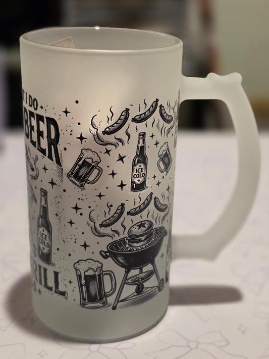 That's What I Do I Drink Beer AND I Grill Things Frosted Mug