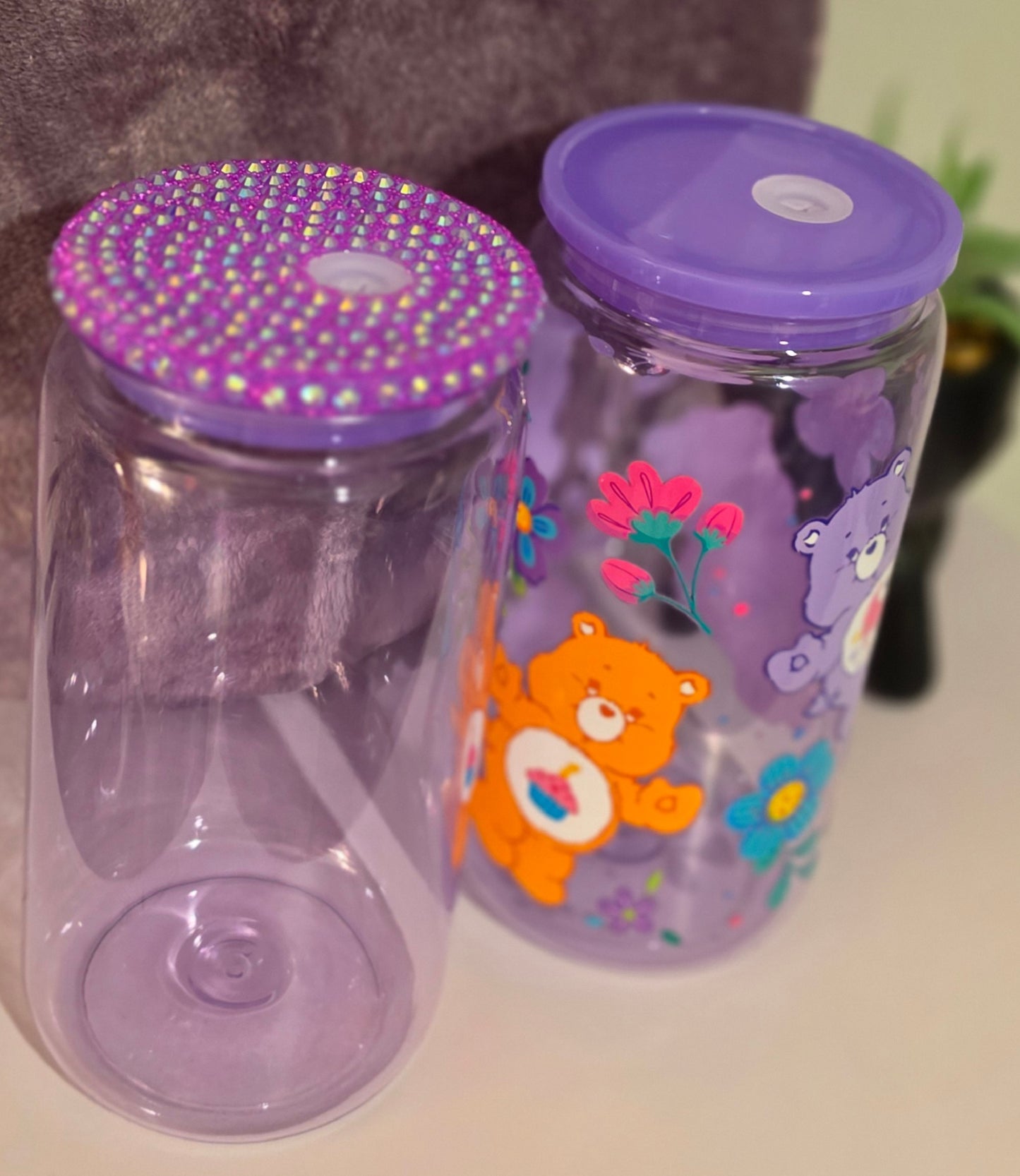Bling Plastic lids