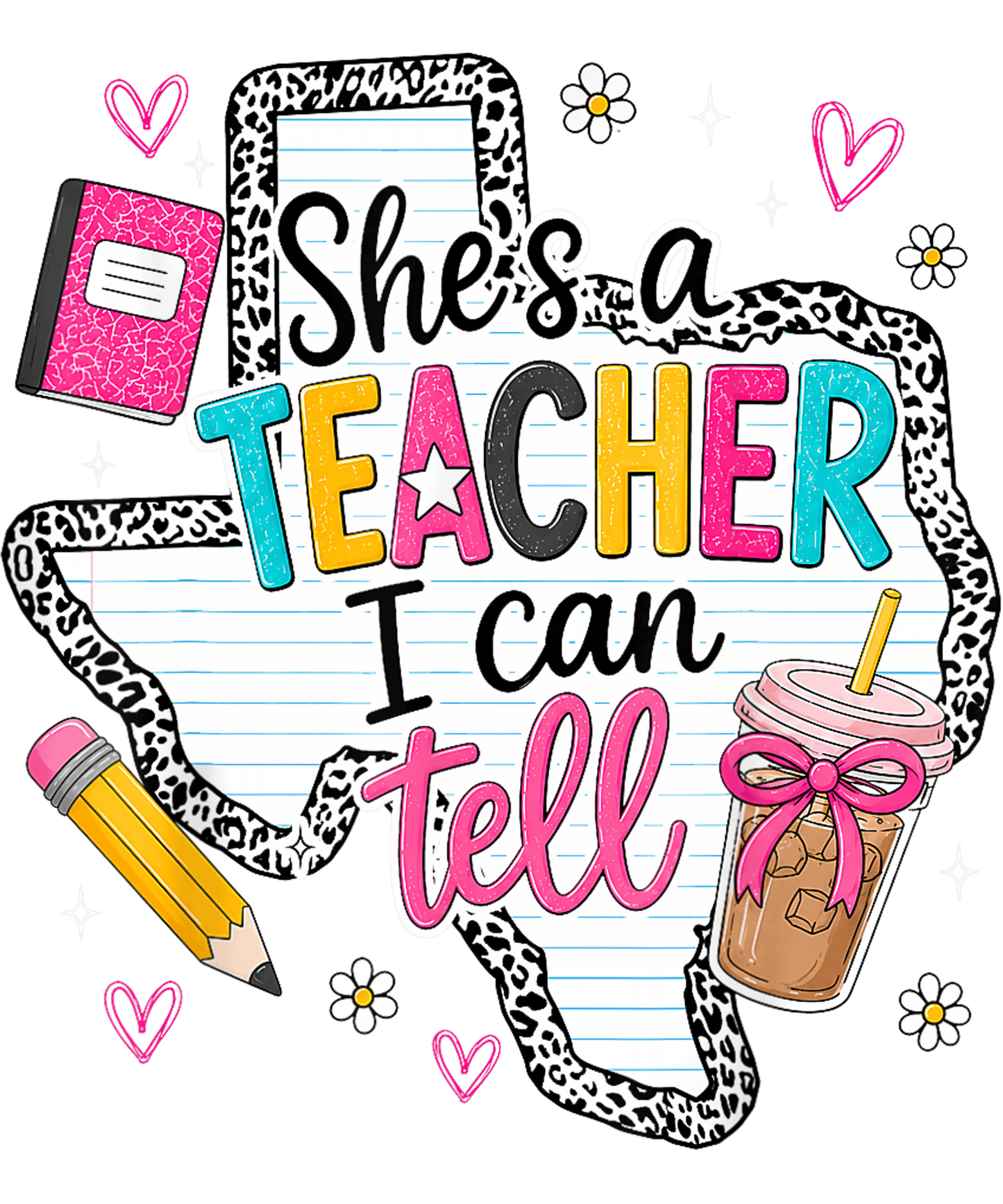 She's A Teacher I Can Tell - Shirt designs
