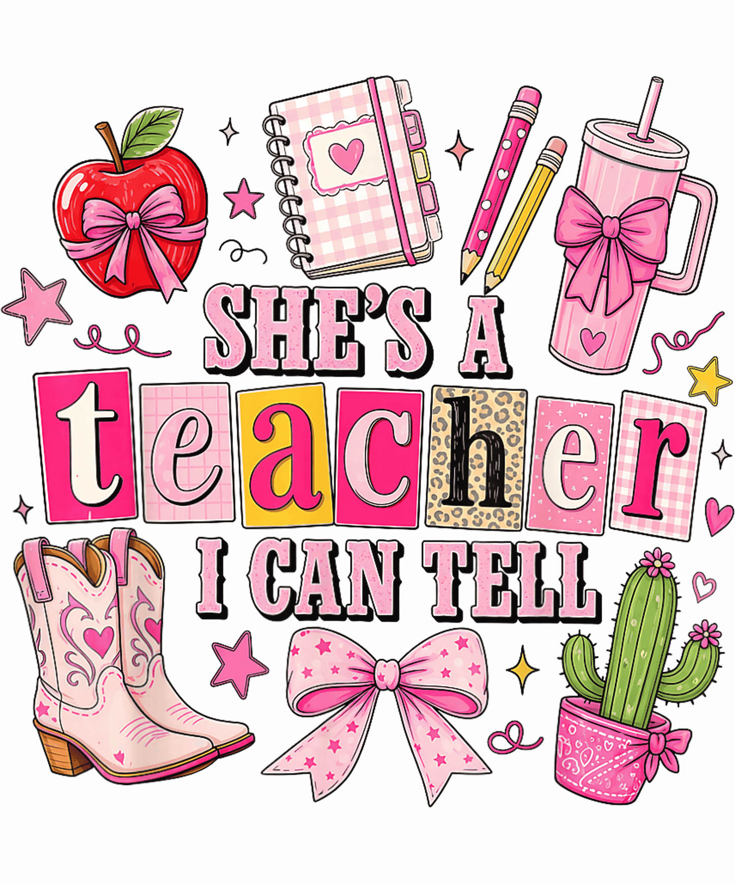 She's A Teacher I Can Tell - Shirt designs