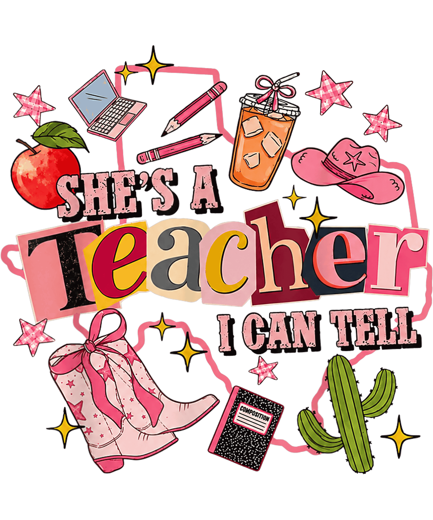 She's A Teacher I Can Tell - Shirt designs